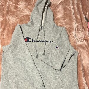 Champion Heather Gray Pullover Hoodie